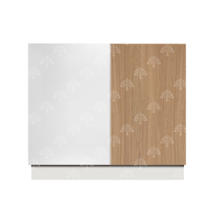 Valencia Series Rose Teak Wood Textured Finish Full Height Blind Base Cabinet W45