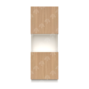 Valencia Series Rose Teak Wood Textured Finish Microwave Oven Cabinet W30