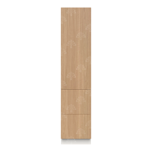 Valencia Series Rose Teak Wood Textured Finish Pantry Finish Pantry Cabinet with Inverted Door W18