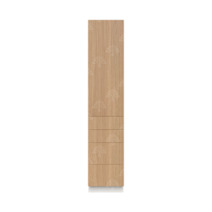 Valencia Series Rose Teak Wood Textured Finish Pantry Finish Pantry Cabinet with Inverted Door W18