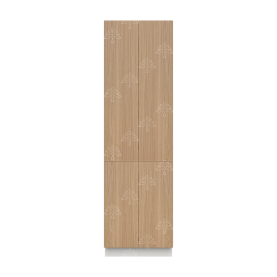 Valencia Series Rose Teak Wood Textured Finish Pantry Finish Pantry Cabinet with Inverted Door W24