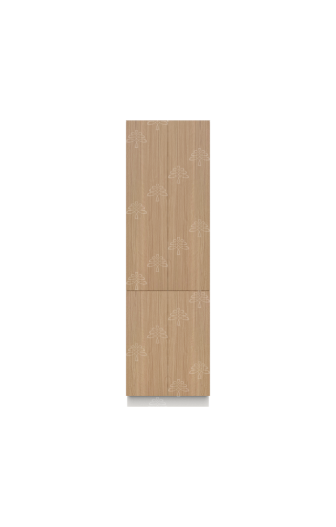 Valencia Series Rose Teak Wood Textured Finish Pantry Finish Pantry Cabinet with Inverted Door W24