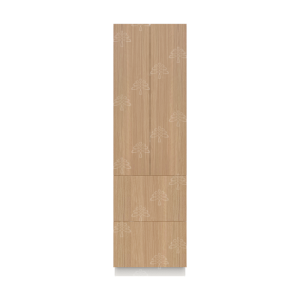 Valencia Series Rose Teak Wood Textured Finish Pantry Finish Pantry Cabinet with Inverted Door W30