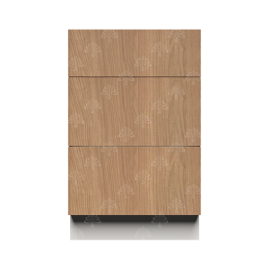 Valencia Series Rose Teak Wood Textured Finish Tall Vanity Drawer Base Cabinet W21