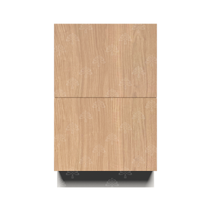 Valencia Series Rose Teak Wood Textured Finish Tall Vanity Drawer Base Cabinet W27