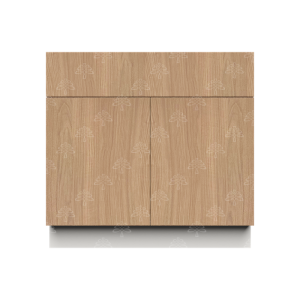 Valencia Series Rose Teak Wood Textured Finish Tall Vanity Sink Base Cabinet W30