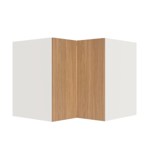 Valencia Series Rose Teak Wood Textured Finish Wall Lazy Susan Cabinet W24