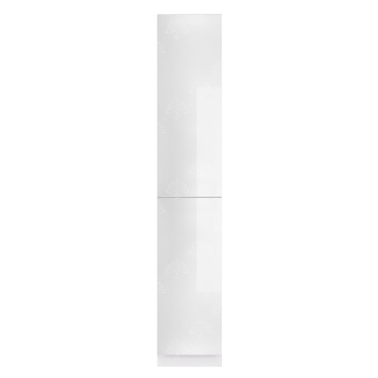 Valencia Series High-Gloss Finish in White  Pantry Finish Pantry Cabinet W18