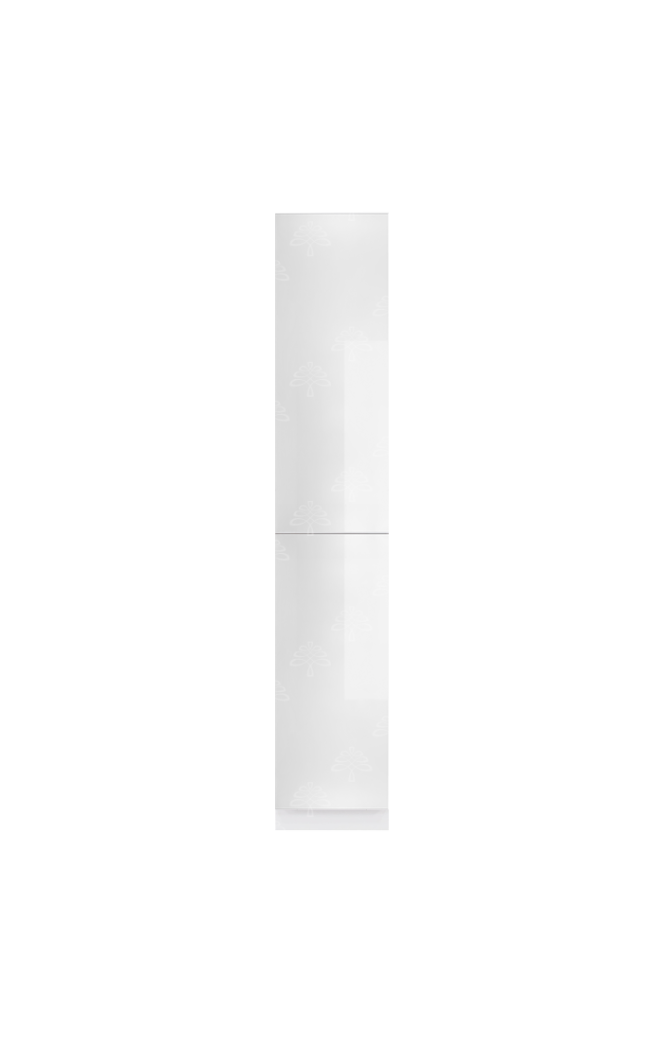 Valencia Series High-Gloss Finish in White  Pantry Finish Pantry Cabinet W18