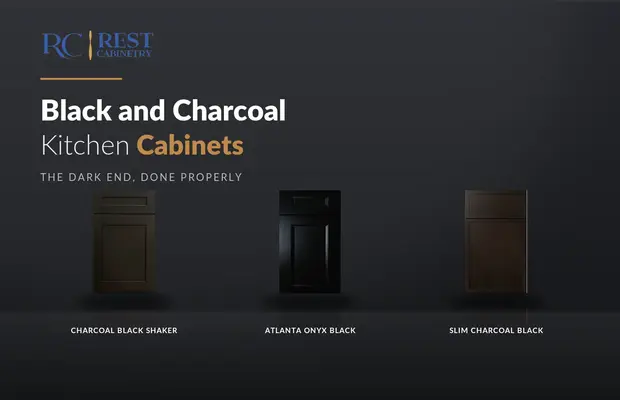 Black and Charcoal Kitchen Cabinets: Doing the Dark End Properly