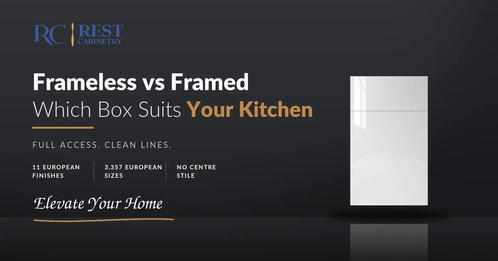 Frameless vs Framed Cabinets: Which Box Suits Your Kitchen