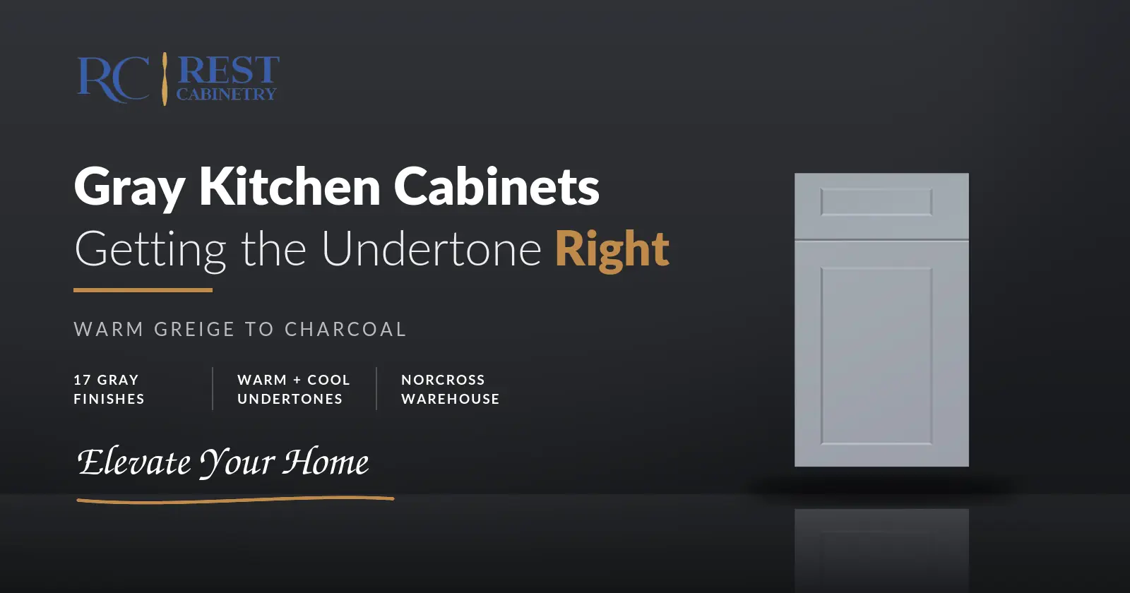 Gray Kitchen Cabinets: Getting the Undertone Right