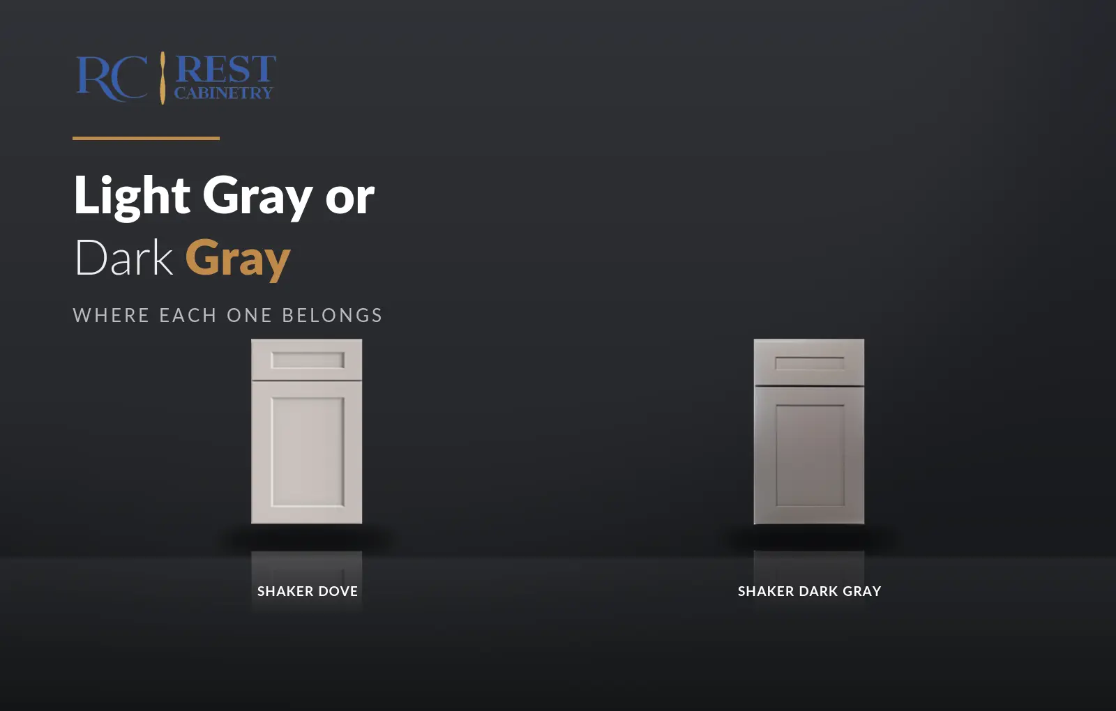 Light Gray or Dark Gray: Where Each Belongs