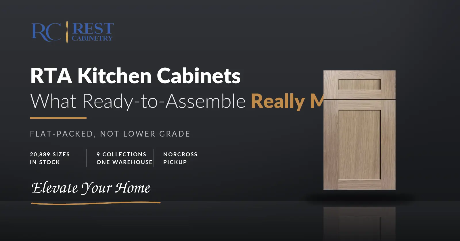 RTA Kitchen Cabinets: What Ready-to-Assemble Actually Means