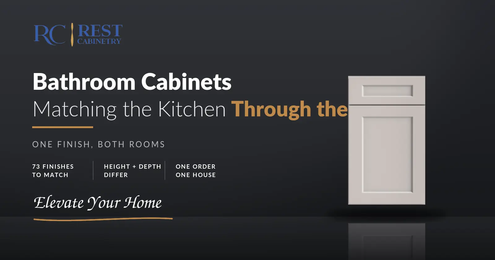 Using Kitchen Cabinets as a Bathroom Vanity