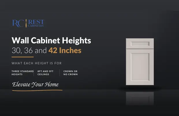 Wall Cabinet Heights: 30, 36 and 42 Inches