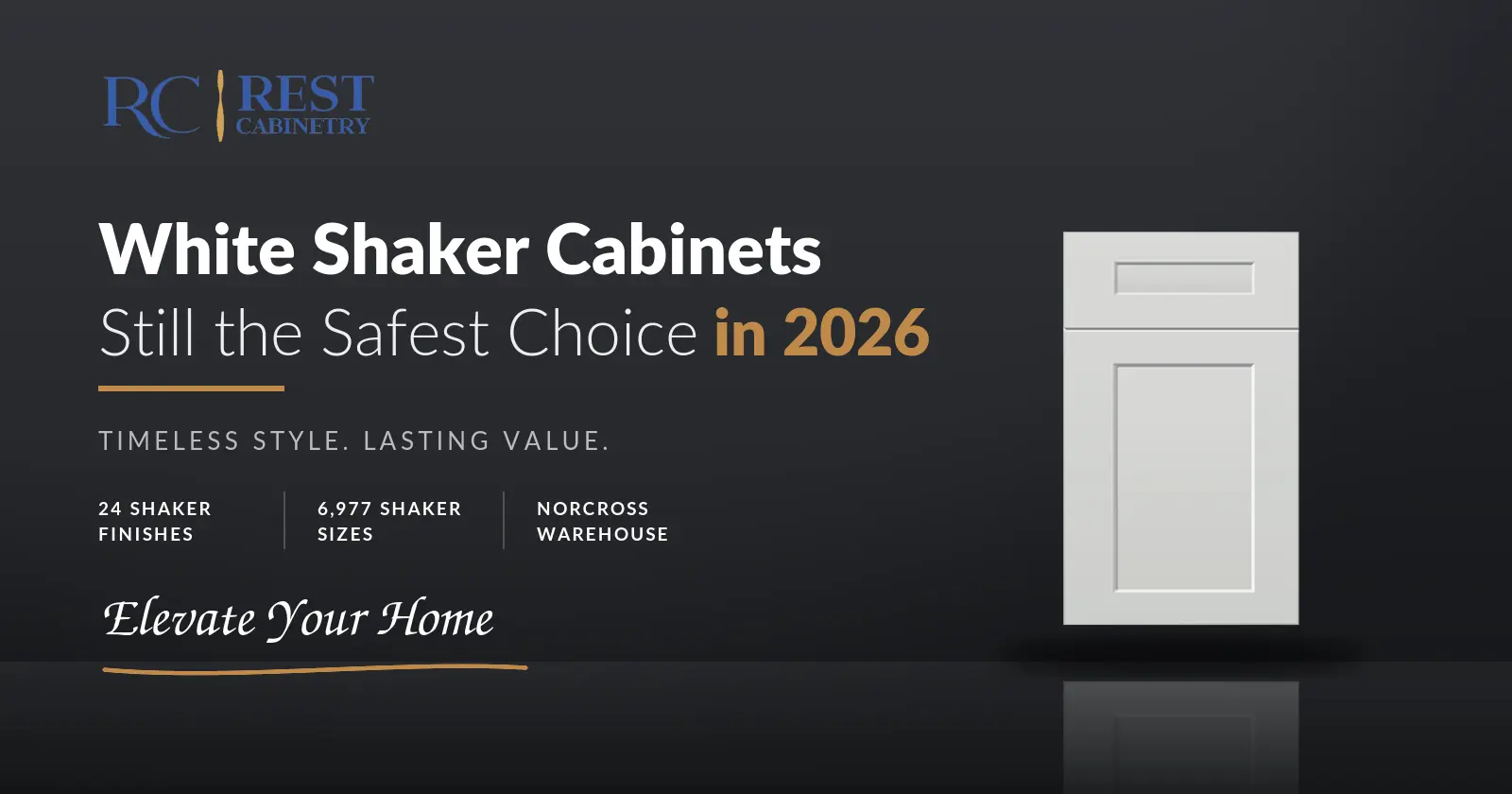 White Shaker Cabinets: Still the Safest Choice in 2026?