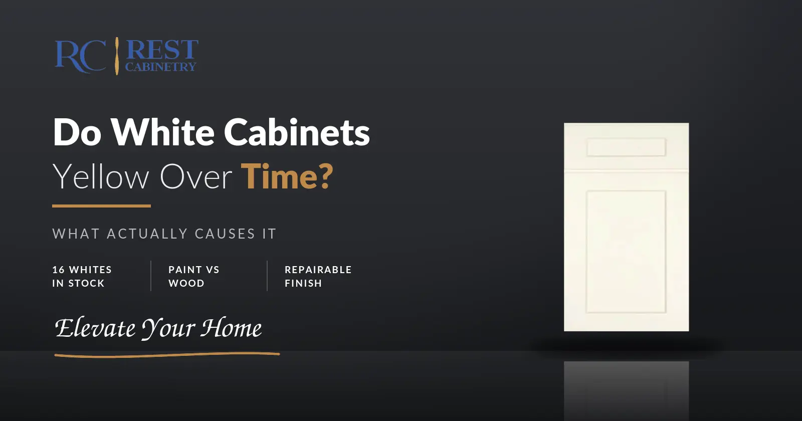 Do White Cabinets Yellow Over Time?
