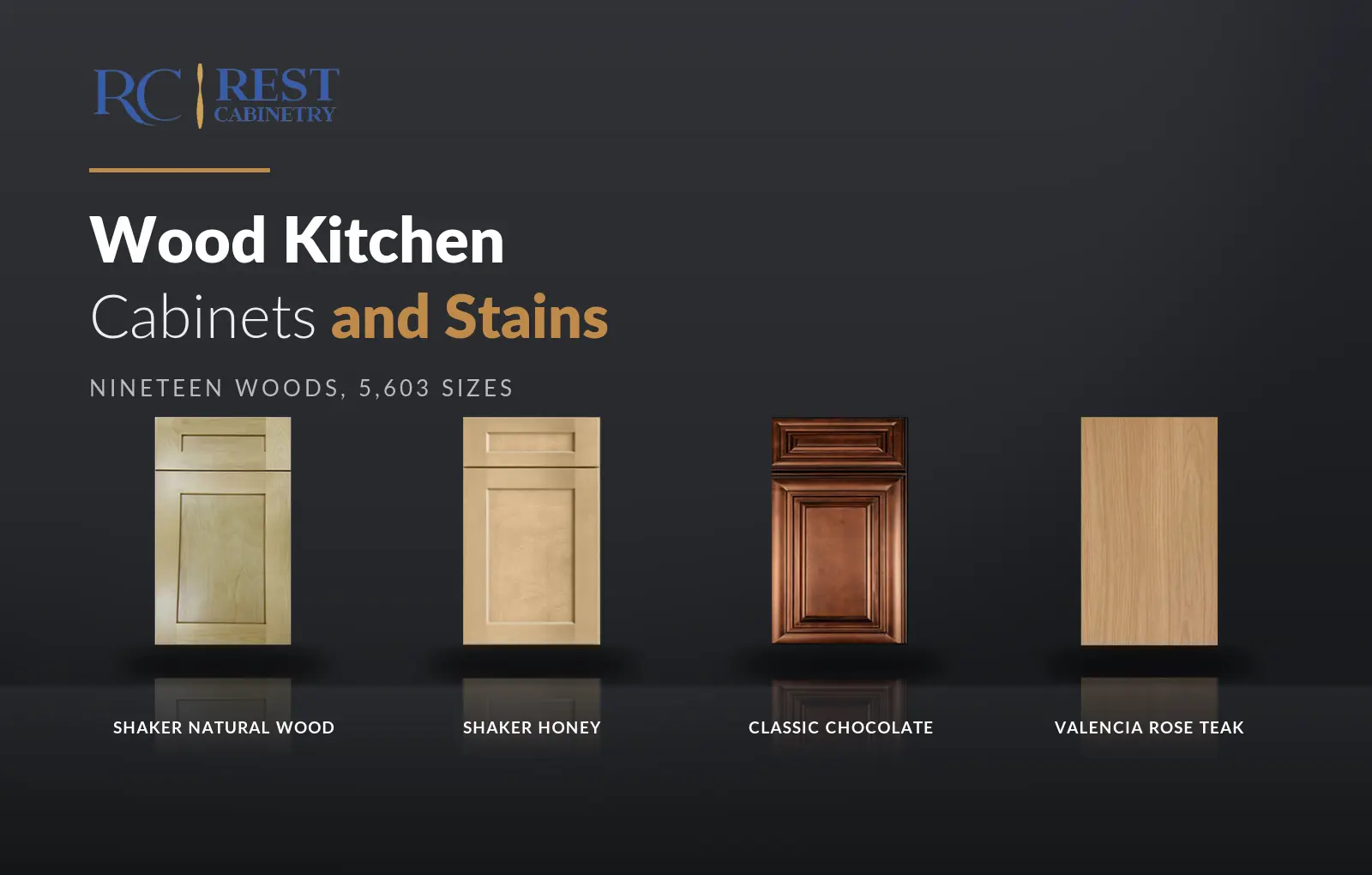 Wood Kitchen Cabinets: Nineteen Stains and What Separates Them
