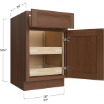 Single Door / Single Drawer Double Rollout Shelf Bases