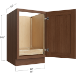 Full Height Single Door Single Rollout Shelf Bases