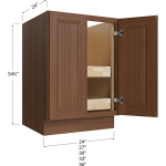 Full Height Double Door Double Rollout Shelf Bases