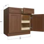 Double Door / Double Drawer Double Rollout Shelf Bases