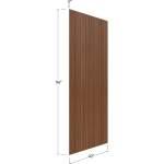 Finished Bead Board Plywood Panel