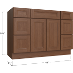 Vanity Double Door / Double Drawer Combo Base
