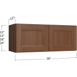 Double Door Bridge Cabinet 30" Wide