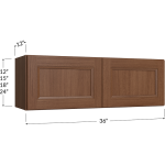 Double Door Bridge Cabinet 36" Wide