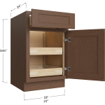 Single Door / Single Drawer Double Rollout Shelf Bases