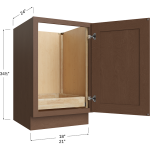 Full Height Single Door Single Rollout Shelf Bases
