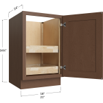 Full Height Single Door Double Rollout Shelf Bases