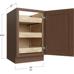Full Height Single Door Triple Rollout Shelf Bases