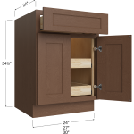 Bases de dos puertas / un cajón con dos repisas extraíbles