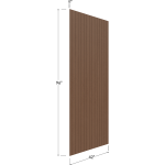 Finished Bead Board Plywood Panel