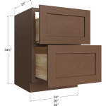Two Drawer Base Cabinet