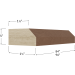 Moldura inferior (light rail) Shaker