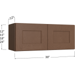 Gabinete puente de dos puertas, 30" de ancho