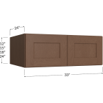 Gabinete de pared para refrigerador, 33" de ancho