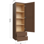 Wall with Drawers 18" Wide