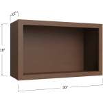 Gabinete de pared abierto