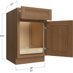 Single Door / Single Drawer Single Rollout Shelf Bases