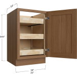 Full Height Single Door Triple Rollout Shelf Bases