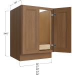 Full Height Double Door Single Rollout Shelf Bases