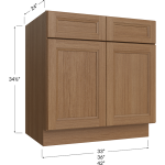 Double Door / Double Drawer Base Cabinet