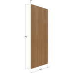 Finished Bead Board Plywood Panel