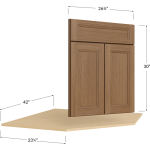 Diagonal Corner Sink