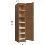 Utility Cabinet - Two Door Four Rollout Trays